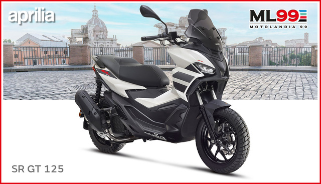 ML99 Promozione nuovo scooter Aprilia SR-GT 125 | Vista laterale
