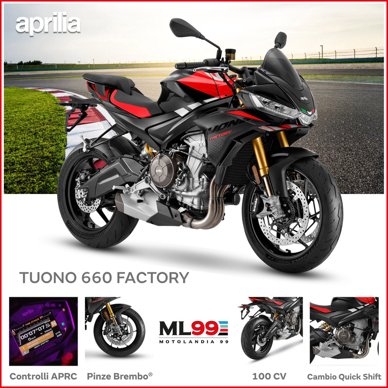 ML99 Promozione Aprilia Tuono 660 abs | Dettagli e vista generale