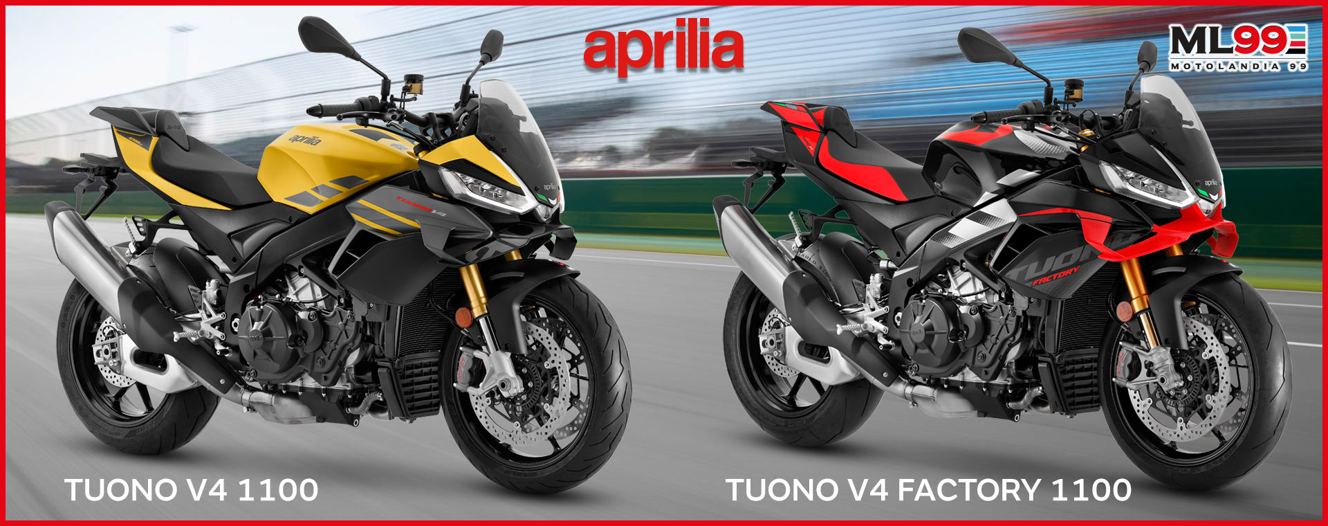 ML99 Promo Aprilia Tuono V4 1100 RR | Dettagli e vista laterale