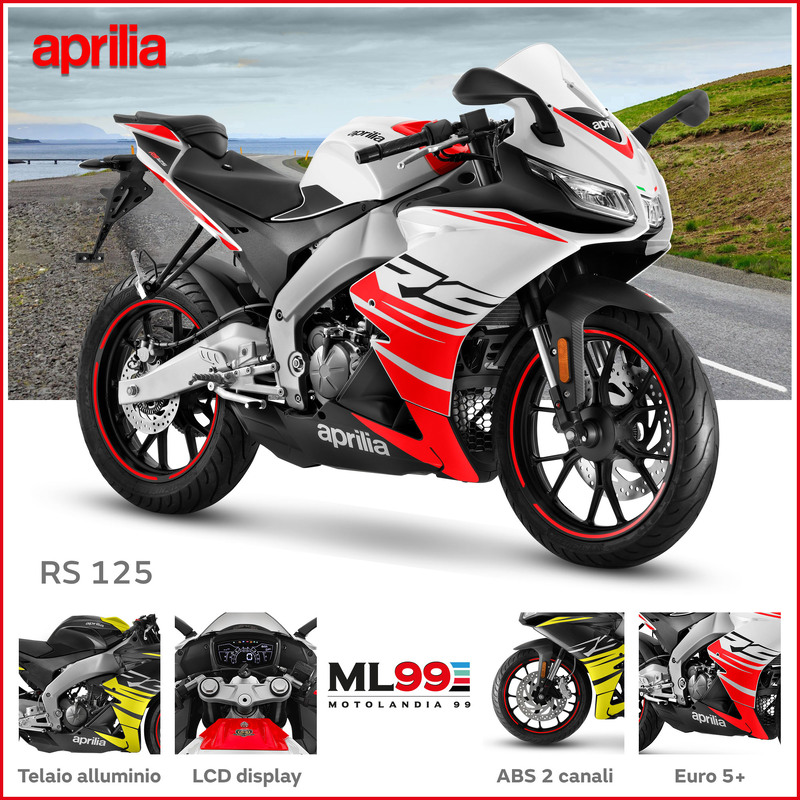ML99 Promozione moto Aprilia RS 125 | Dettagli e vista generale