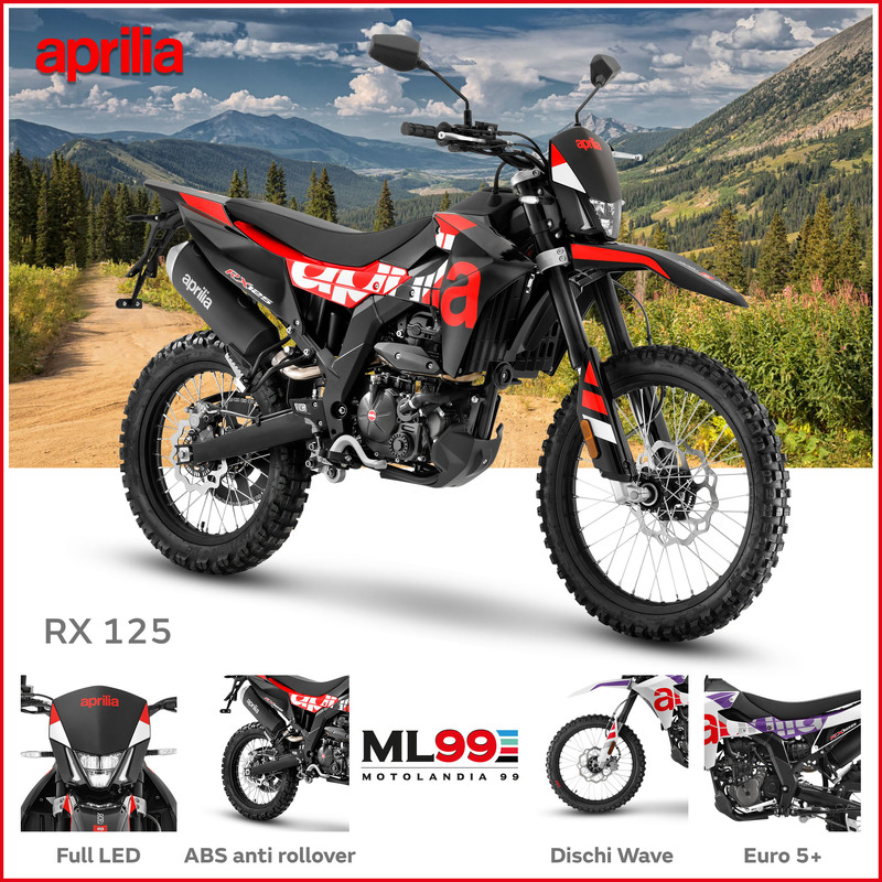 ML99 Promozione moto Aprilia RX 125 | Dettagli e vista generale