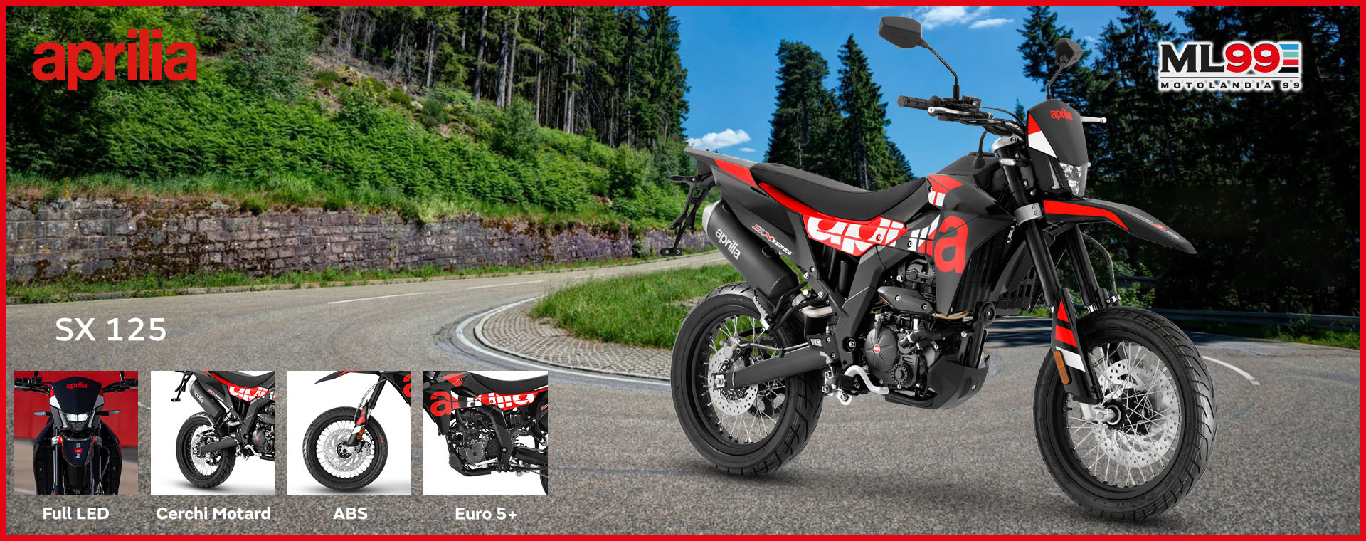 ML99 Promozione nuova Aprilia SX 125 | Dettagli e vista generale